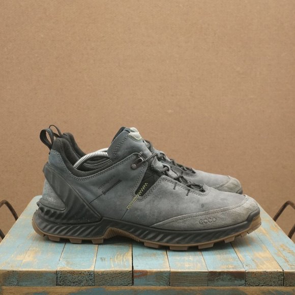 Ecco Shoes Ecco Mens Exohike Hiking Shoes Gray Hydromax Waterproof